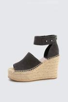  Anthracite Suede Wedge