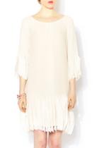  White Silk Dress