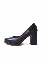  Black Leather Stiletto