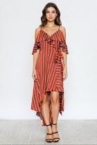  Rust Stripe Dress