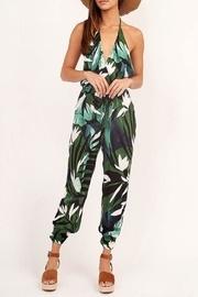  Tropical Halter Jumpsuit