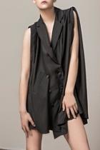  Notch Lapel Dress