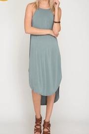  Solid Tank Dress