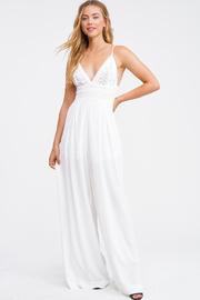  White Wide Leg Jumpsuit