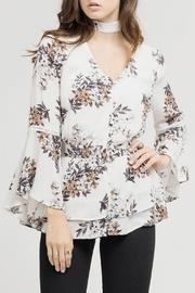  White Floral Blouse