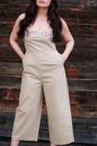  Beige/floral Jumpsuits