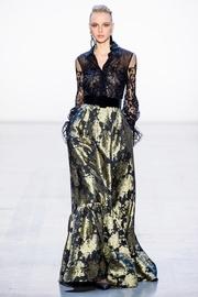  Long-sleeve Evening Gown