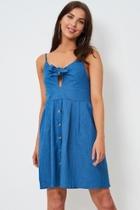  Denim Knot Detail Dress