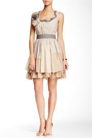Beige Patched Dress
