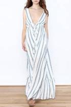  Stripe Flowy Maxi Dress