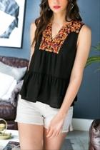  Ashland Embroidered Top
