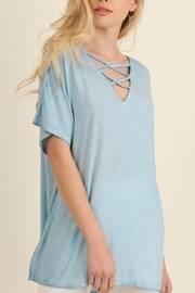  Washed Crisscross Top