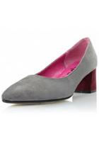  Colorblock Suede Heel