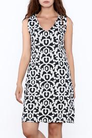  Monotone Swirl Dress