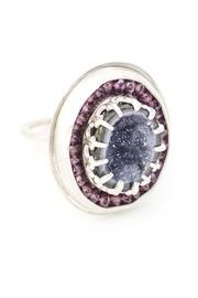  Geode & Garnet Ring