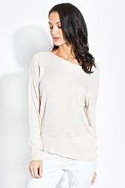  Wide-neck Knit Sweater