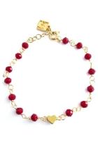  Red-crystal Heart Bracelet