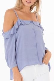  Celine Cold-shoulder Top