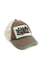  Brown Embroidered Hat