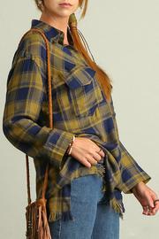  Plaid Popover Tunic