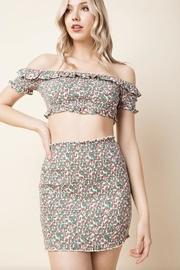 Smocked Off-shoulder Crop-top