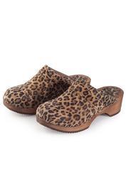  Leopard Suede Clog