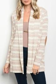  Cream Rust Cardigan