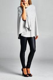  Grey Poncho Top