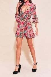 Pink Floral Printed Dress