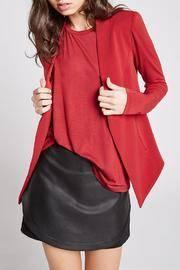  Red Open Blazer