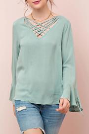  V Neck Strappy Detail