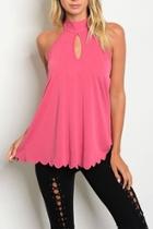  Keyhole Scallop Top
