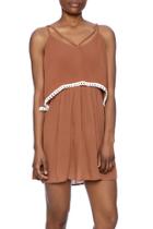  Tan Tassel Dress