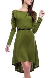 Studded Shoulder Dress