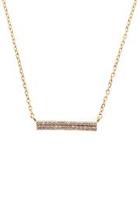  Gold Double Row Bar Necklace