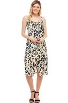  Leopard-print Midi Dress