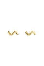  Zigzag Gold Earrings