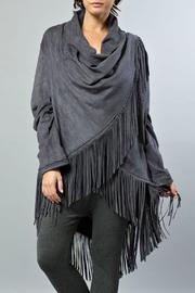  Faux Suede Cardigan