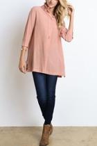  Ruffled Collar Shirt