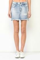 Mini Denim Skirt
