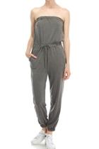  Cropped Tube Jumpsuit