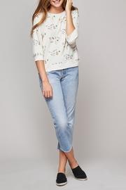  White Doodle Sweater