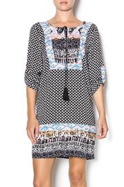  Printed Sleeve Dress