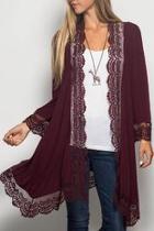  Wine Cardigan