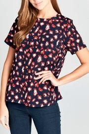  Short Sleeve Leopard Print Top