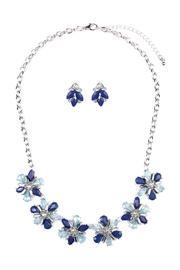  Flower-statement-necklace & Earring-set