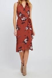  Coral Wrap Dress
