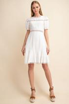  White Cutout Dress