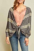  Plaid Love Cardigan
