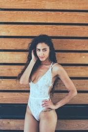  Abstract Strappy One-piece